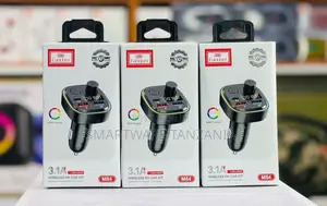 Earldom M84 Fm Transmitter Car Charger 3.1a Fast Charge RGB 7 Colors