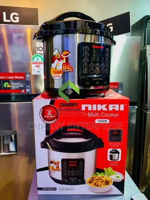 *Nikai Pressure Cooker/ Multi Cooker With Digital Control 8l 1300w
