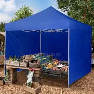 Large Fixed Outdoor Folding 10' X 10' Canopy Tent Gazebo With W
