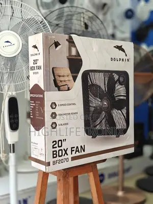 20" Box Fan Black