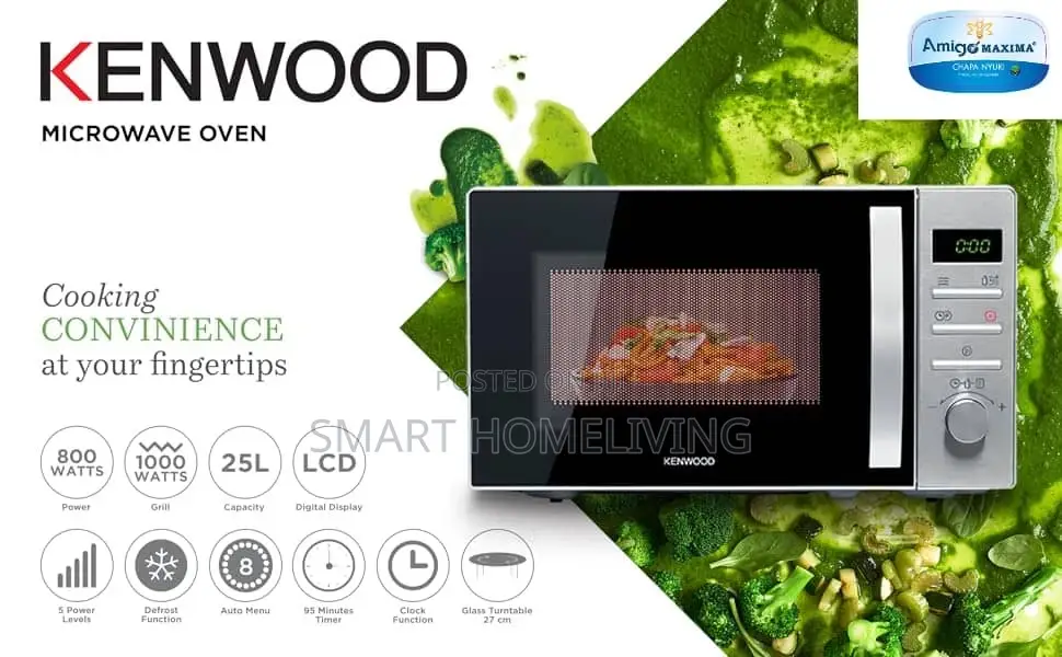Original Kenwood Microwave Oven 25l With Grill (Inapasha Na Kuchoma)