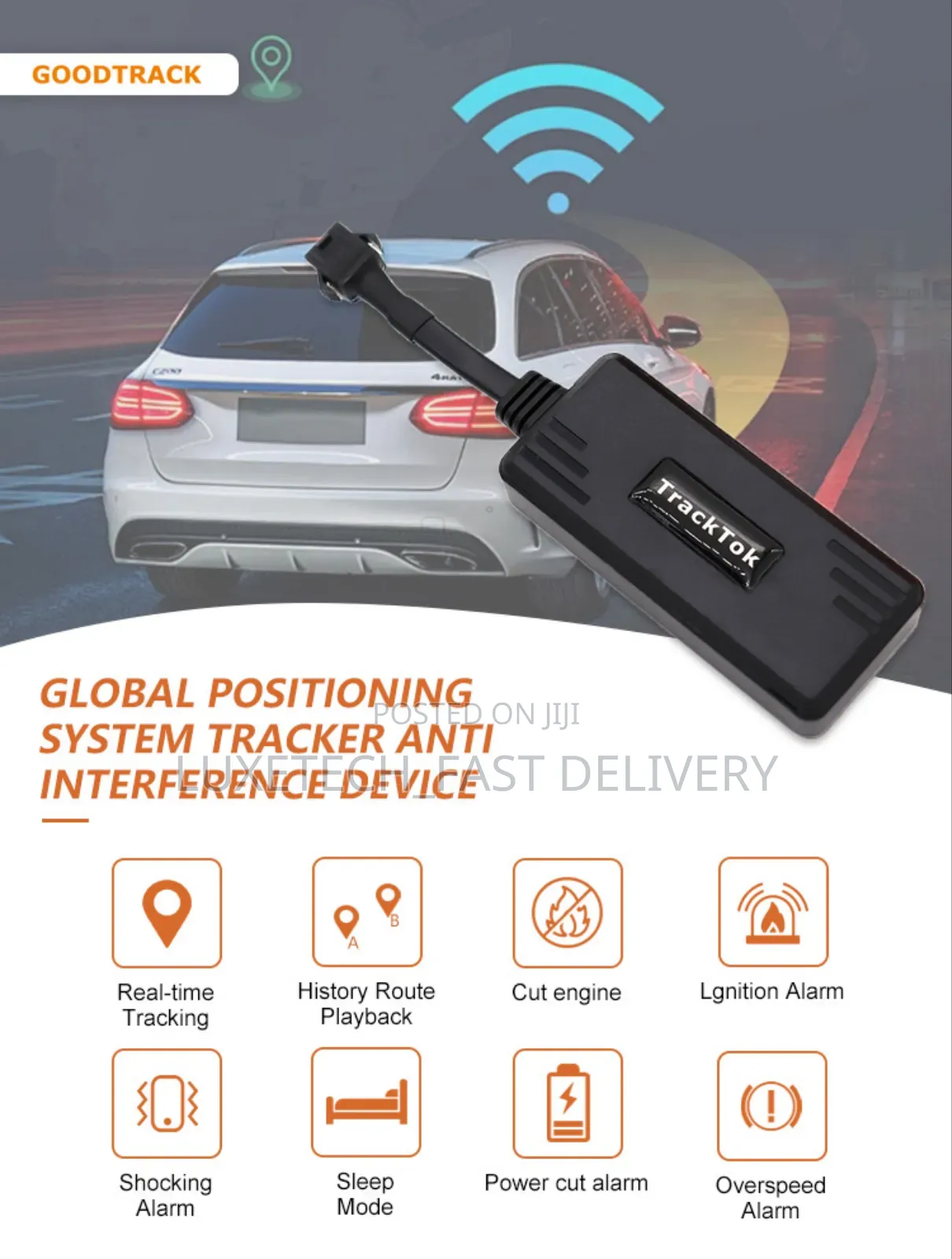 Tracktok Vehicle Gps Tracker - Real-time Via Sms, Platform, Or App