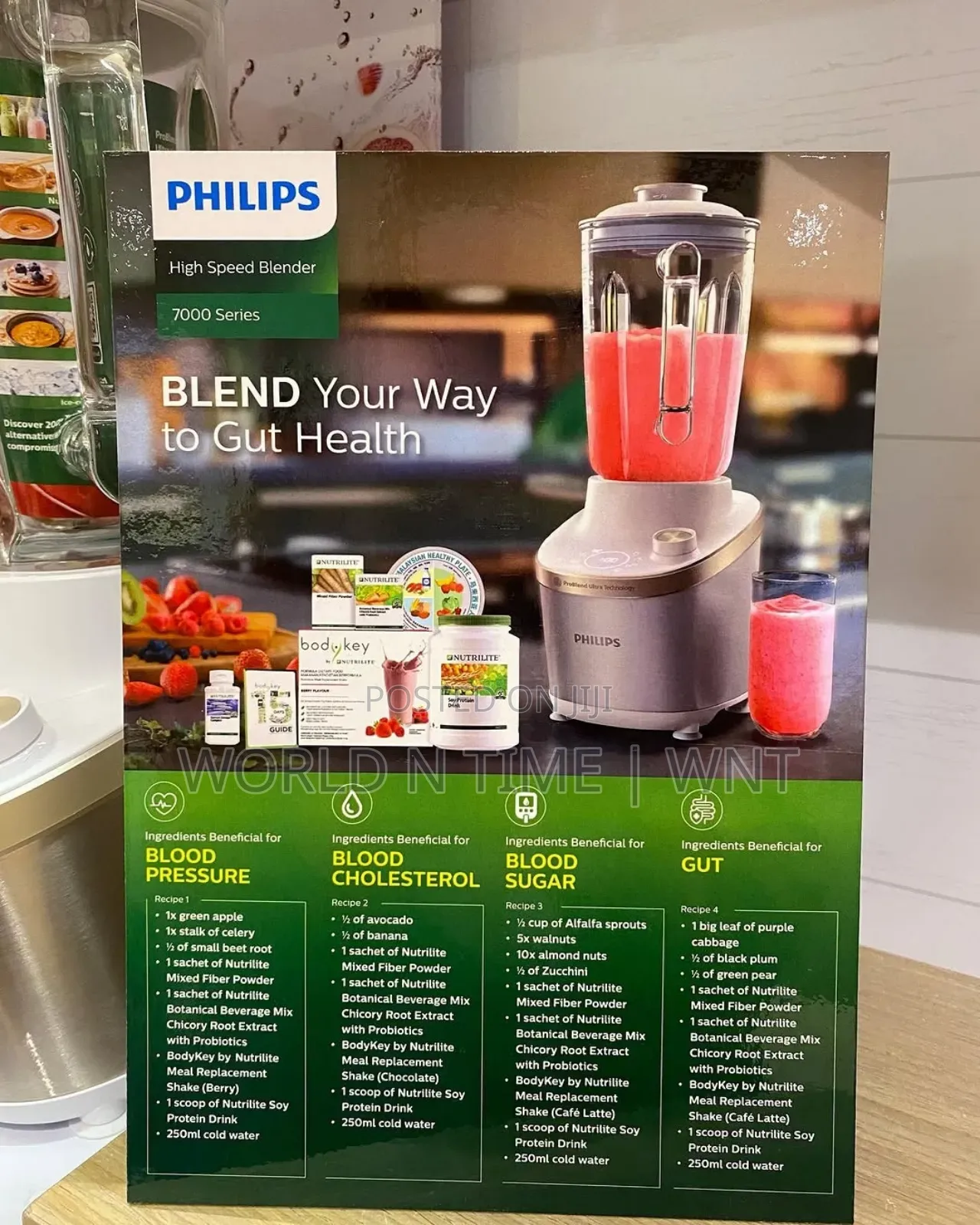 Philips 7000 Series 1500w Blender With Glass Jar Hr3760