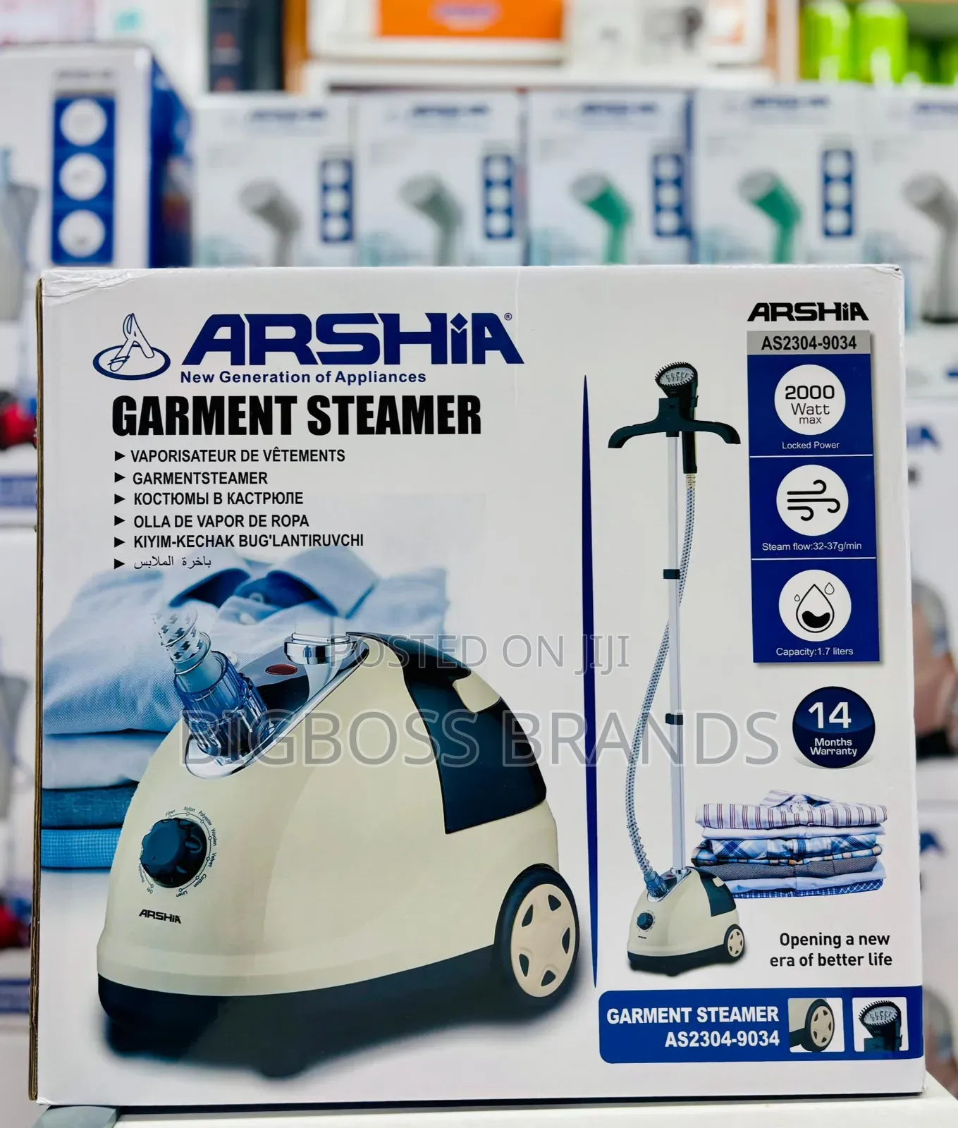 Arshia Garment Steamer Iron 9034 2000 Watts [2.2litres]