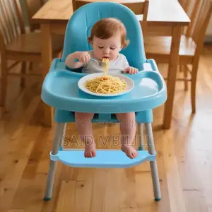 Adjustable High Chair Footrest Non-Slip Plastic Step Stool