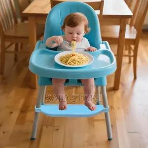Adjustable High Chair Footrest Non-Slip Plastic Step Stool