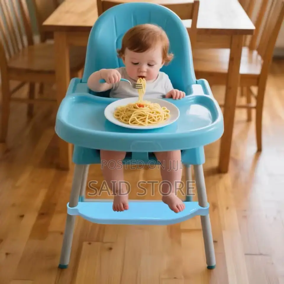 Adjustable High Chair Footrest Non-Slip Plastic Step Stool