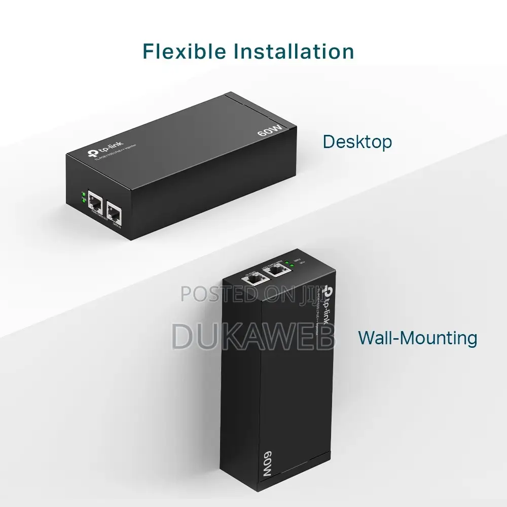 Tp-Link Omada Poe170s 60w Gigabit Poe++ Injector Adapter – Brand New