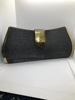 O19 - 30two Tone Metalic Glitter Flag Clutch*1 in Stock* 0