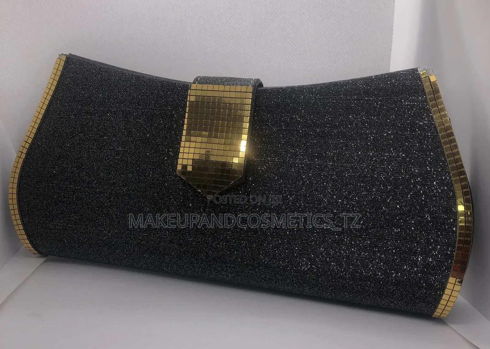 O19 - 30two Tone Metalic Glitter Flag Clutch*1 in Stock* 0