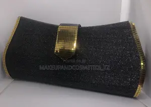 O19 - 30two Tone Metalic Glitter Flag Clutch*1 in Stock* 0