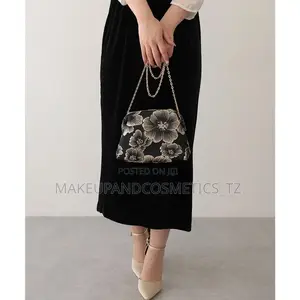O24 - 55black and Gold Floral Jacquard Fabric*3 in Stock*