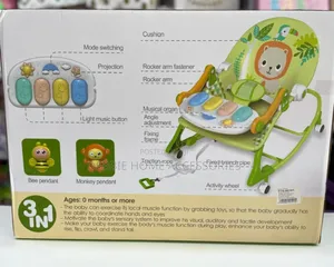 3-in-1 Multifunctional Baby Music Chair or Rocker.