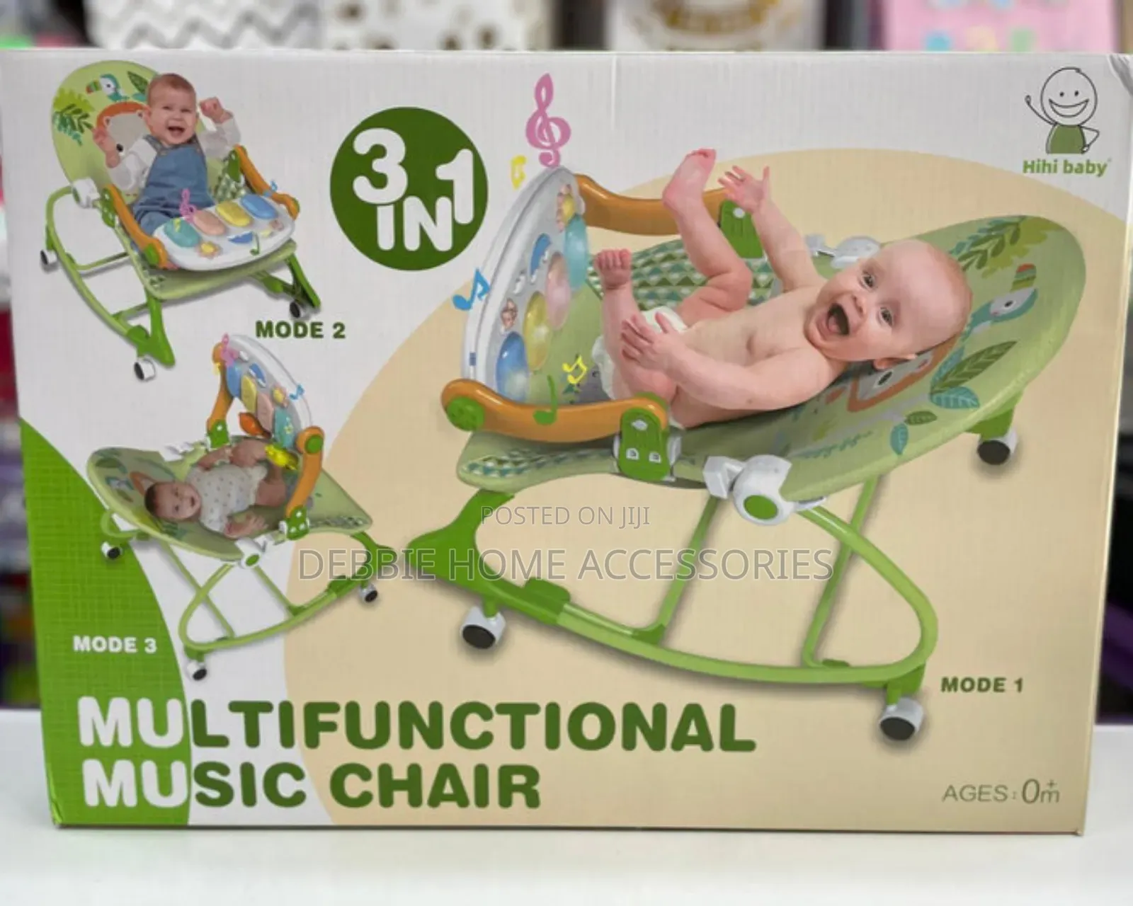 3-in-1 Multifunctional Baby Music Chair or Rocker.