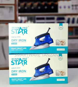 Winning Star Dry Iron St-5004 1100w-1300w Non-stick Soleplate Blue