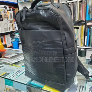 Faux Crocodile Leather Backpack