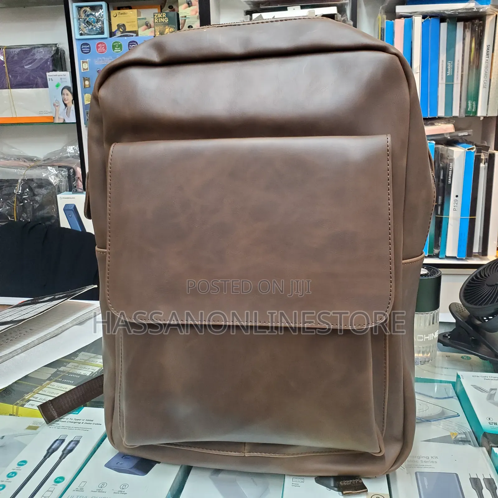 Crazy Horse Leather Trend Backpack Casual Student Computer Bag