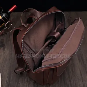 Crazy Horse Leather Trend Backpack Casual Student Computer Bag