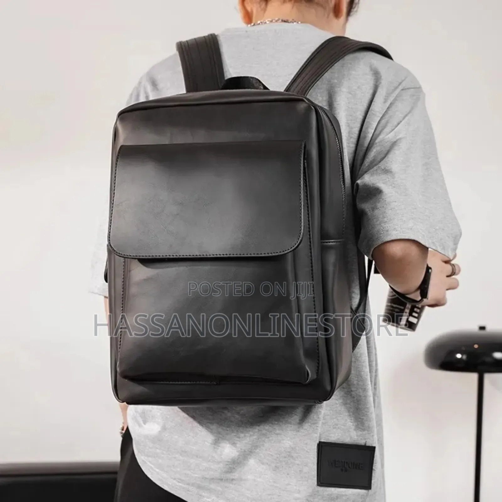 Crazy Horse Leather Trend Backpack Casual Student Computer Bag