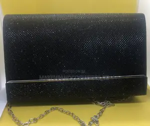 O27 - 65black Glitter With a Metal Bar *1 in Stock*