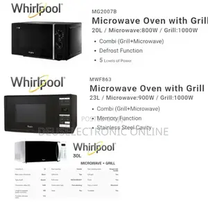 *Whirlpool Microwave 20l With Grill