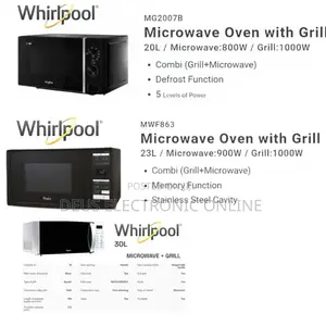 *Whirlpool Microwave 20l With Grill