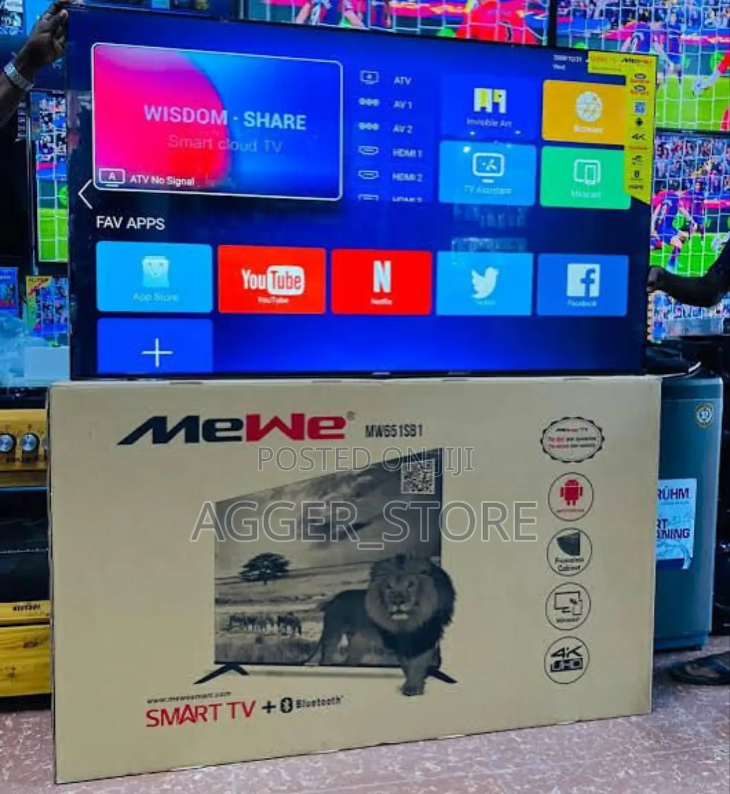 Mewe Tv 55" Frameless Smart Tv