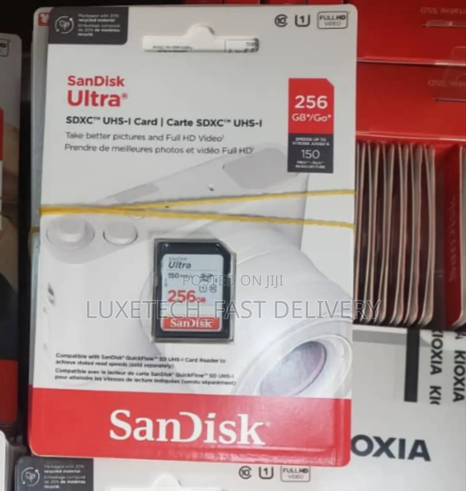 Sandisk 256gb Ultra Memory Cards for Cameras and Camcorders