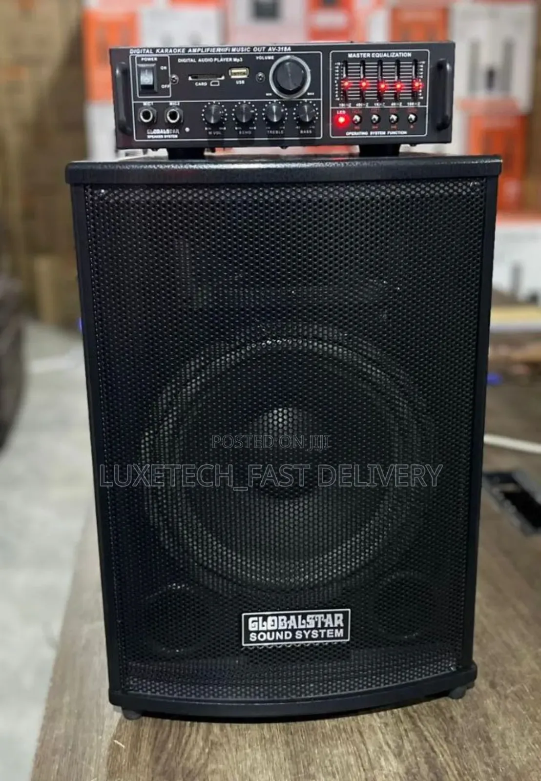 Globalstar Sound Speaker With Digital Karaoke Amplifier