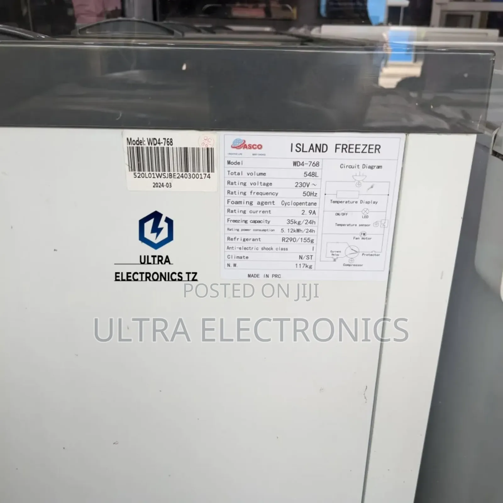 Asco Showcase Island Freezer 548l