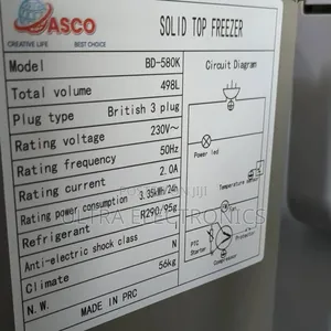 Original Asco Chest Freezer (Solid Top Freeze 498litres