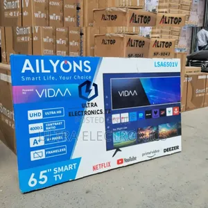 Ailyons Smart Vidaa Frameless Ulta Hd ( Uhd) Tv 65 Inch