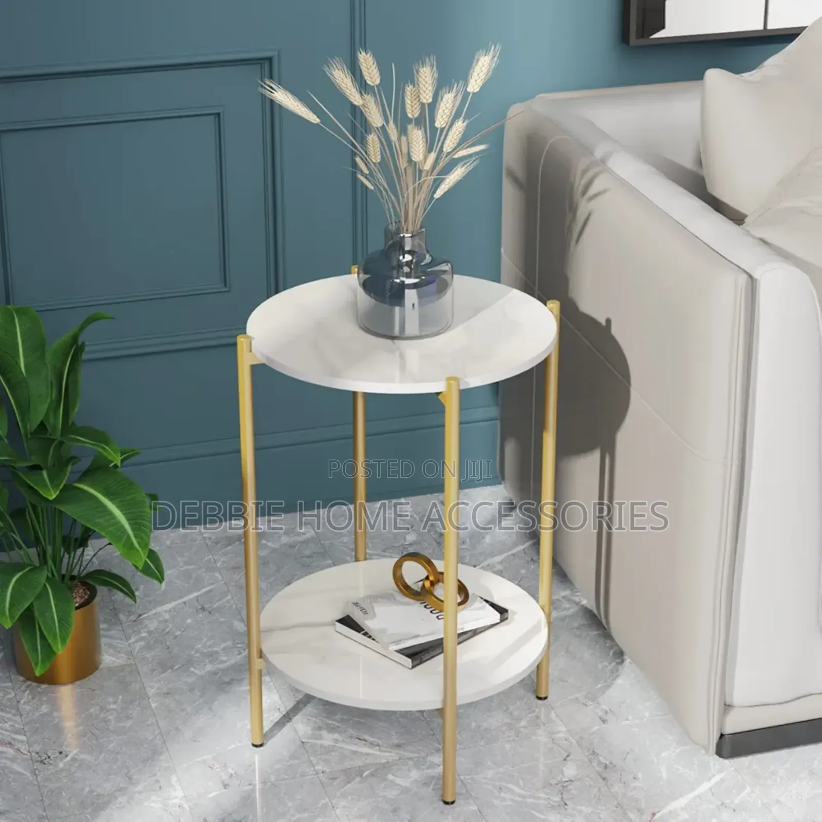 Modern Two-tier Round Side Table
