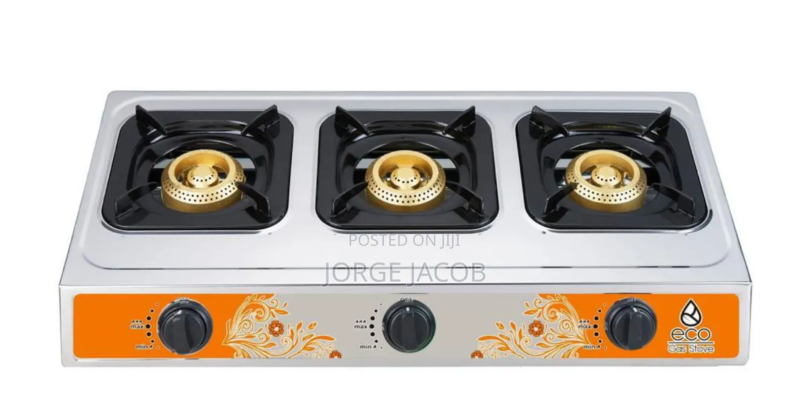 Eco Africa 3-Burner Gas Cooker (Model Eco009).