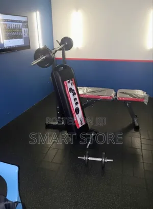 Complete Bench Press Set With 50kg Dumbbell Barbell
