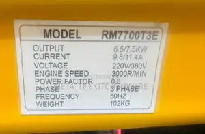Romex Japan Diesel Generator Rm 7700t3e