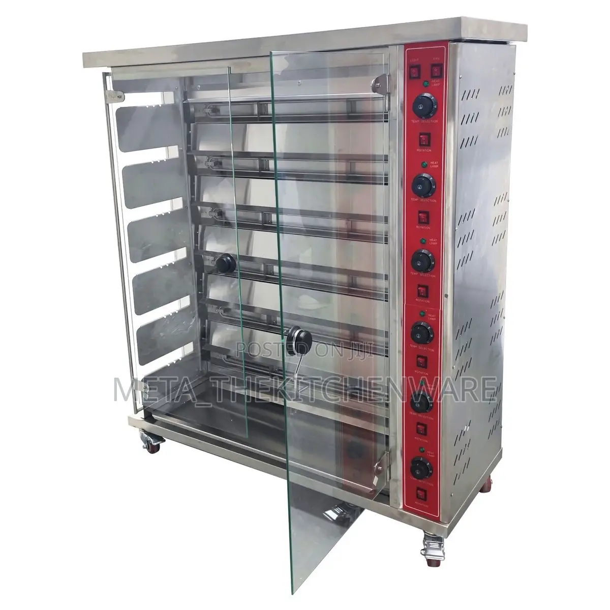 Electric Commercial Chicken Roaster Machine 6-Roll