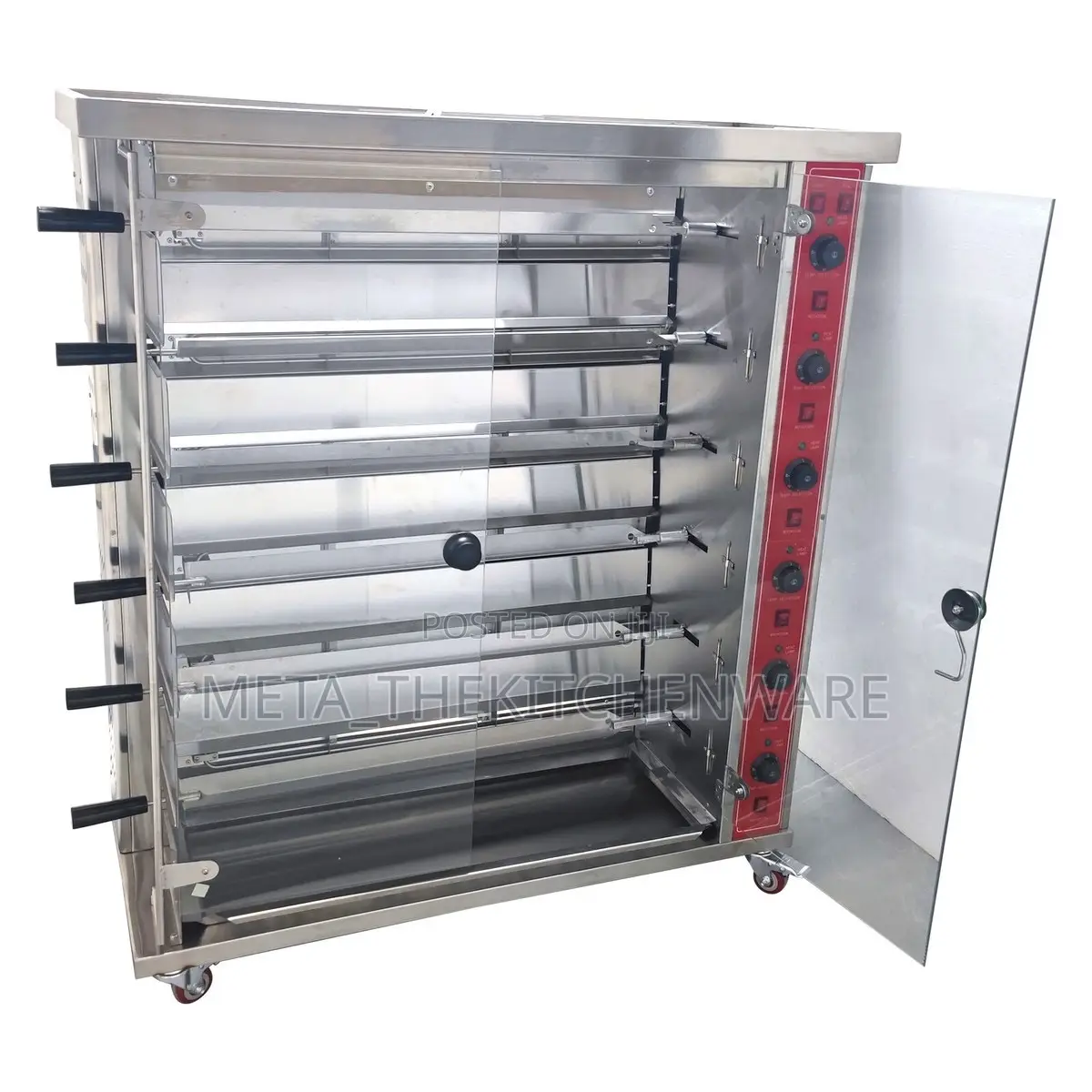 Electric Commercial Chicken Roaster Machine 6-Roll