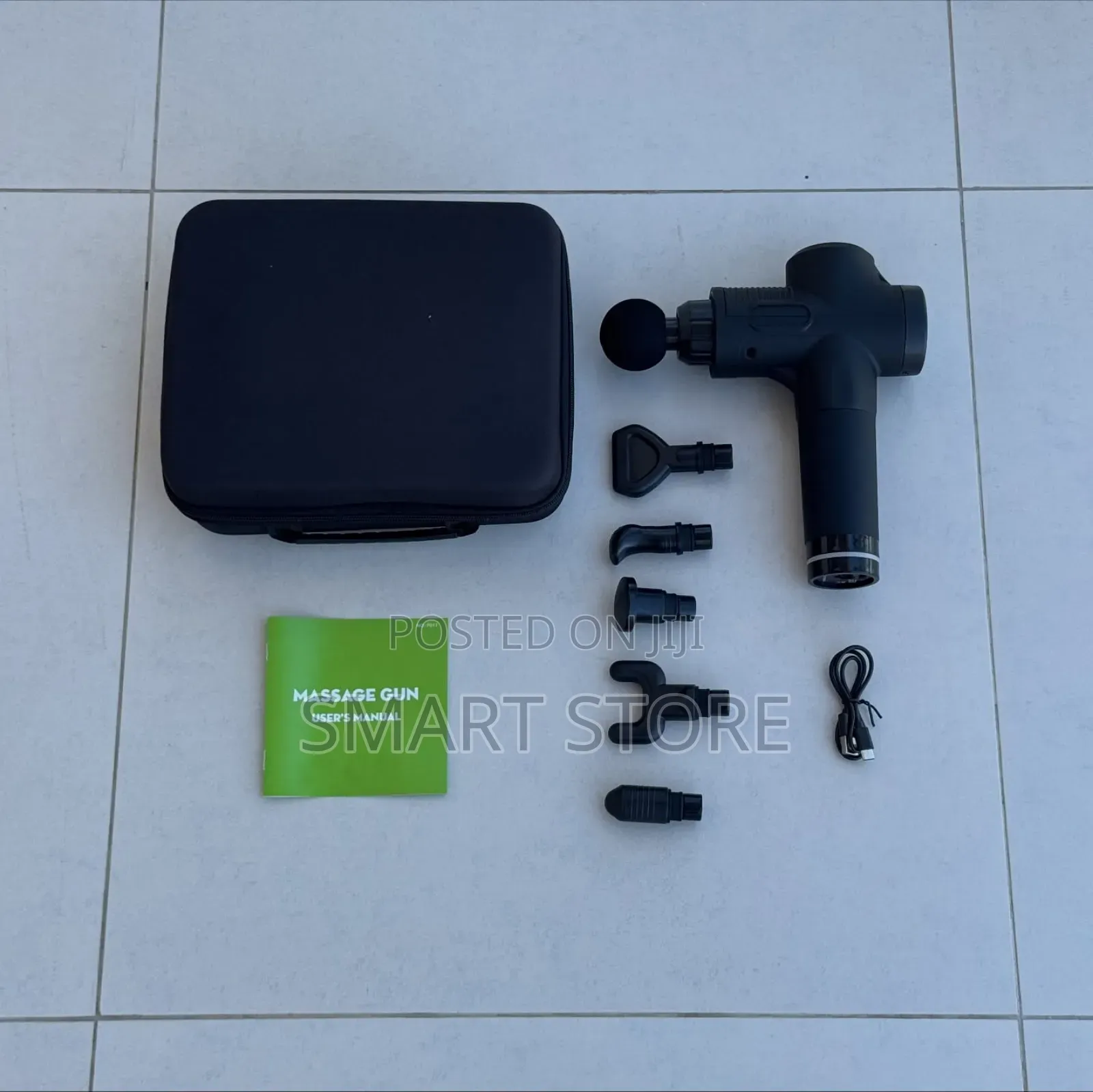 Professional Percussion Massage Gun – 6 Attachments