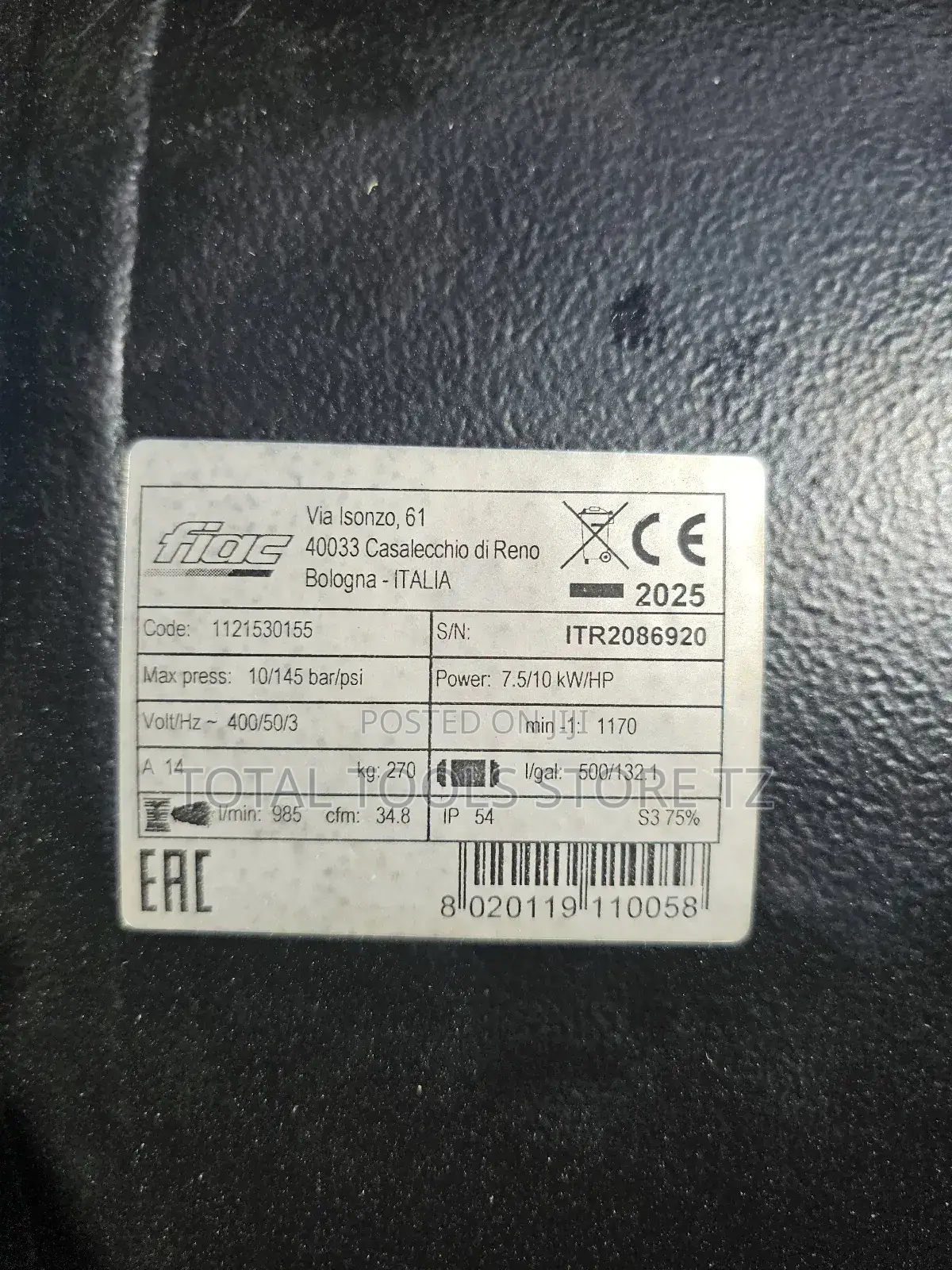 Fiac Electric Air Compressor 500l