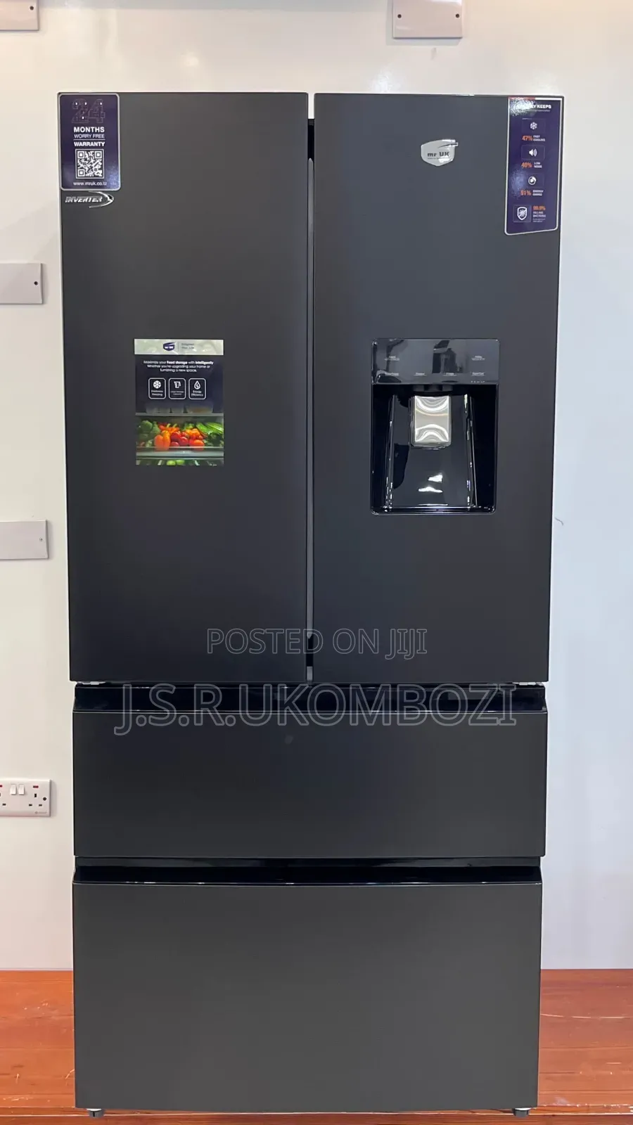Fridge Uk F275-58-5di0wd (French Style)
- 558l