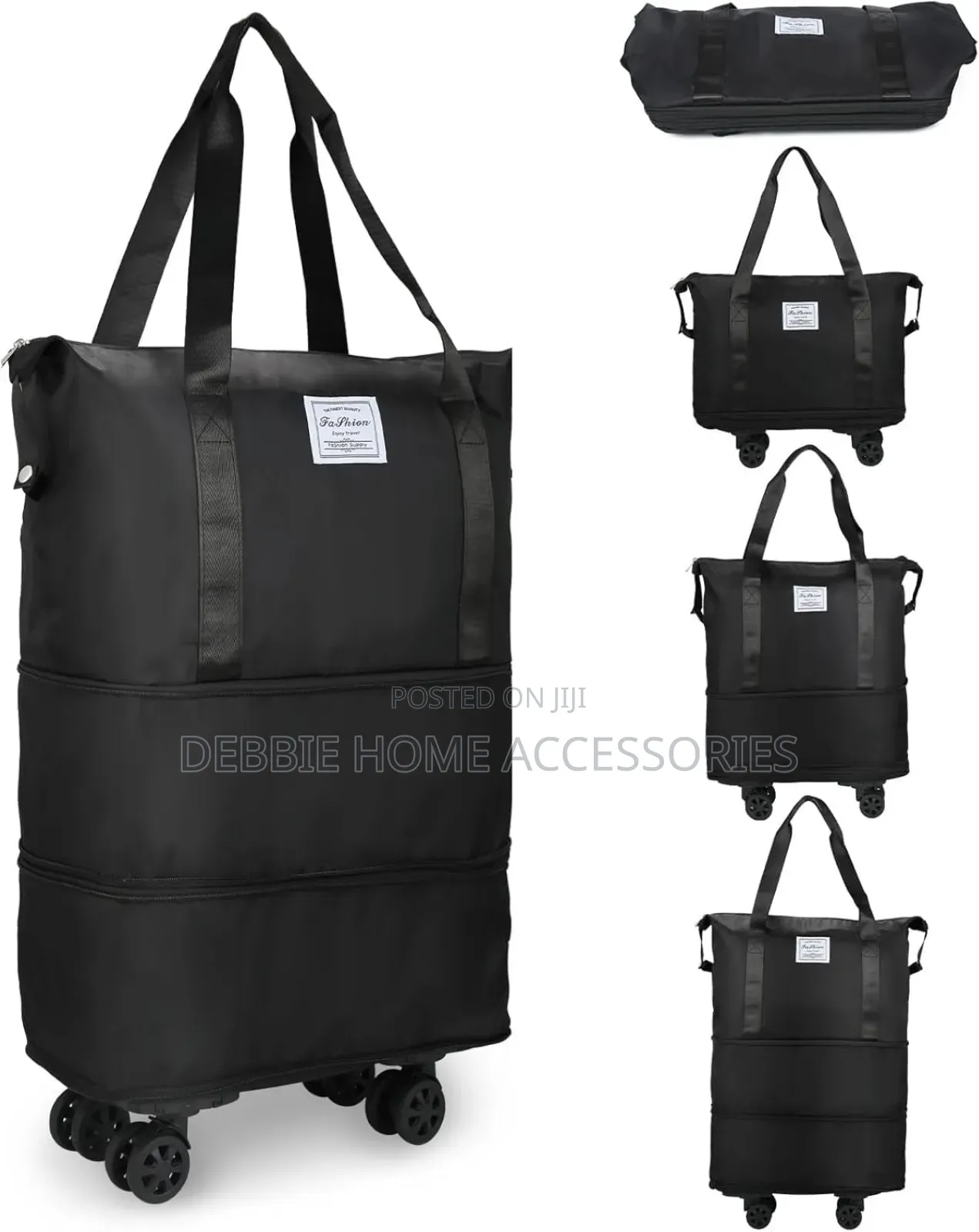 Hong Fu Expandable and Foldable Travel Duffel Bag