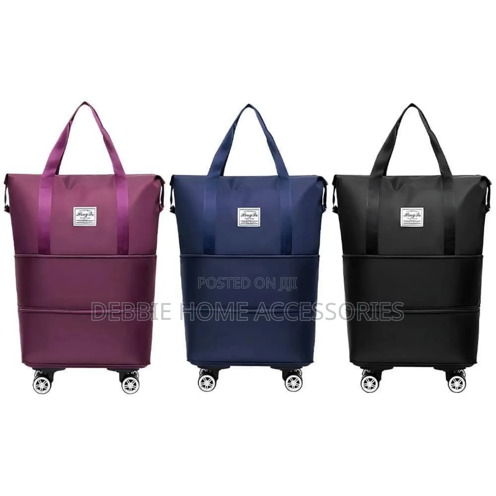 Hong Fu Expandable and Foldable Travel Duffel Bag