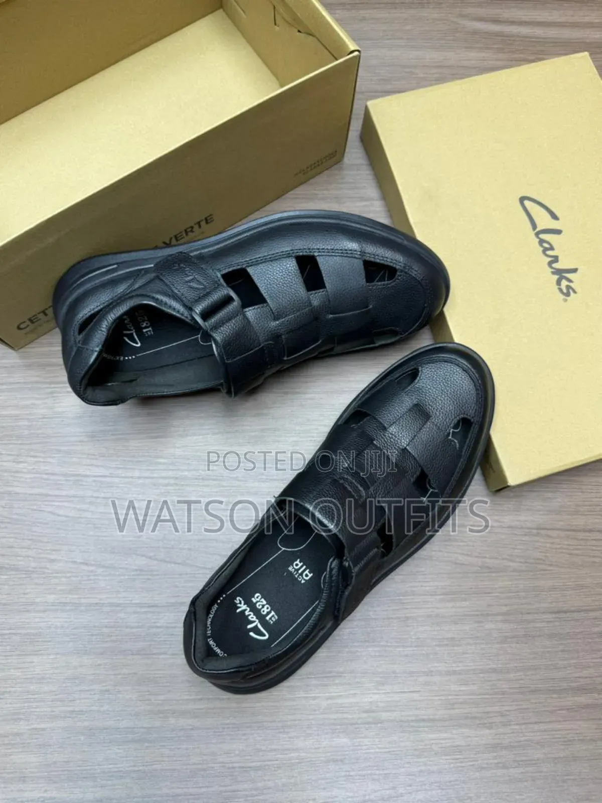 Viatu Wazi or Open Shoes Vya Leather Materials