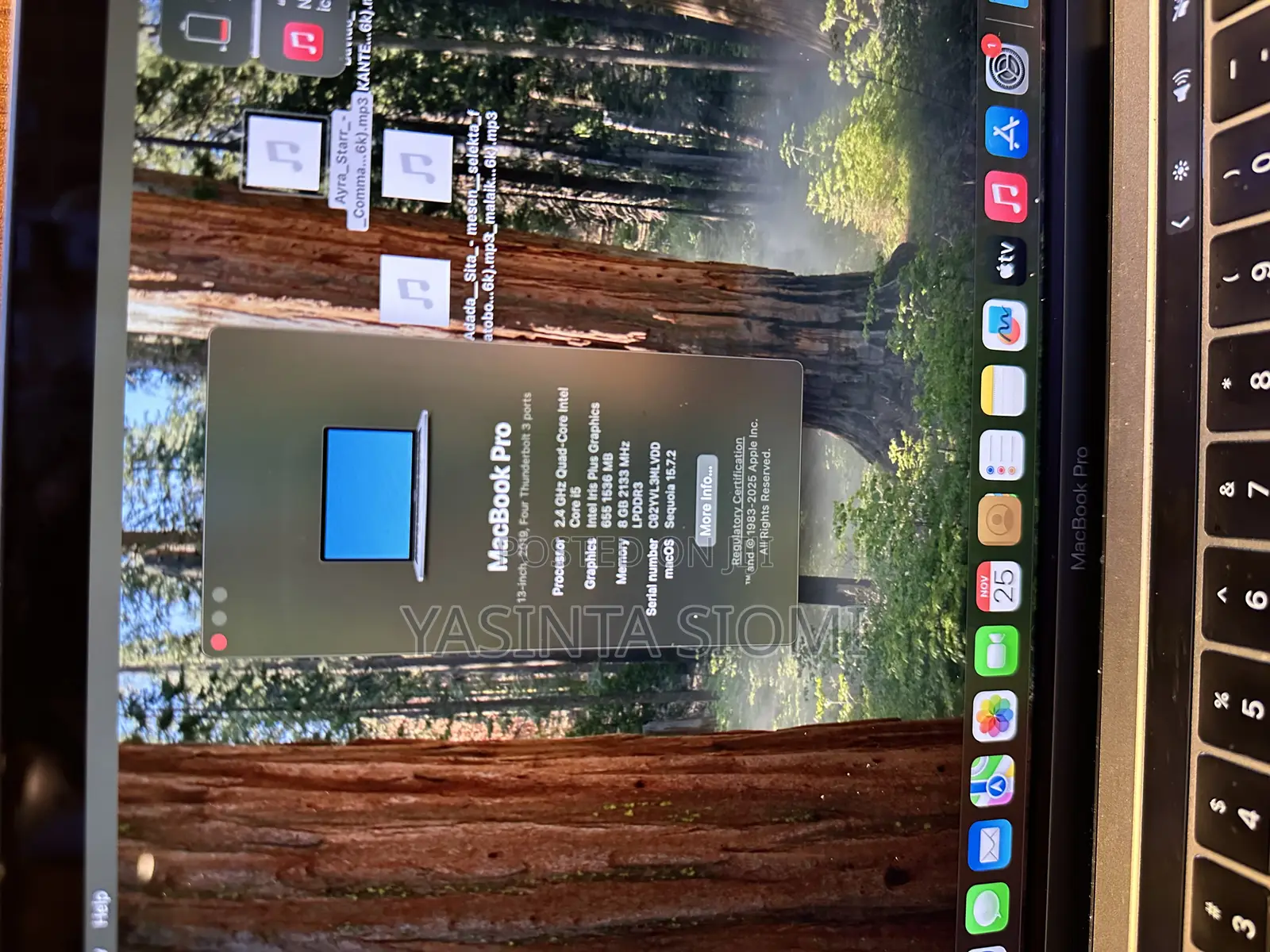 Laptop Apple MacBook Pro 2019 8GB Intel Core I5 SSD 512GB