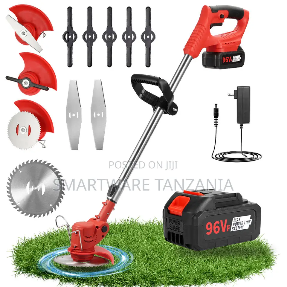 Cordless Grass Trimmer, Portable Grass Trimmer With 2 Batteries