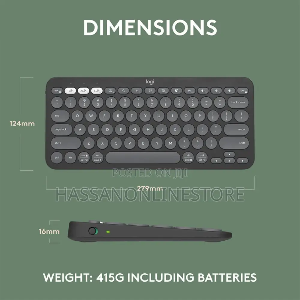 Logitech Pebble Keys 2 K380s Multi-Device Bluetooth Wireless Keyboard