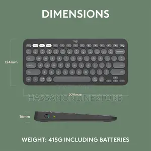 Logitech Pebble Keys 2 K380s Multi-Device Bluetooth Wireless Keyboard