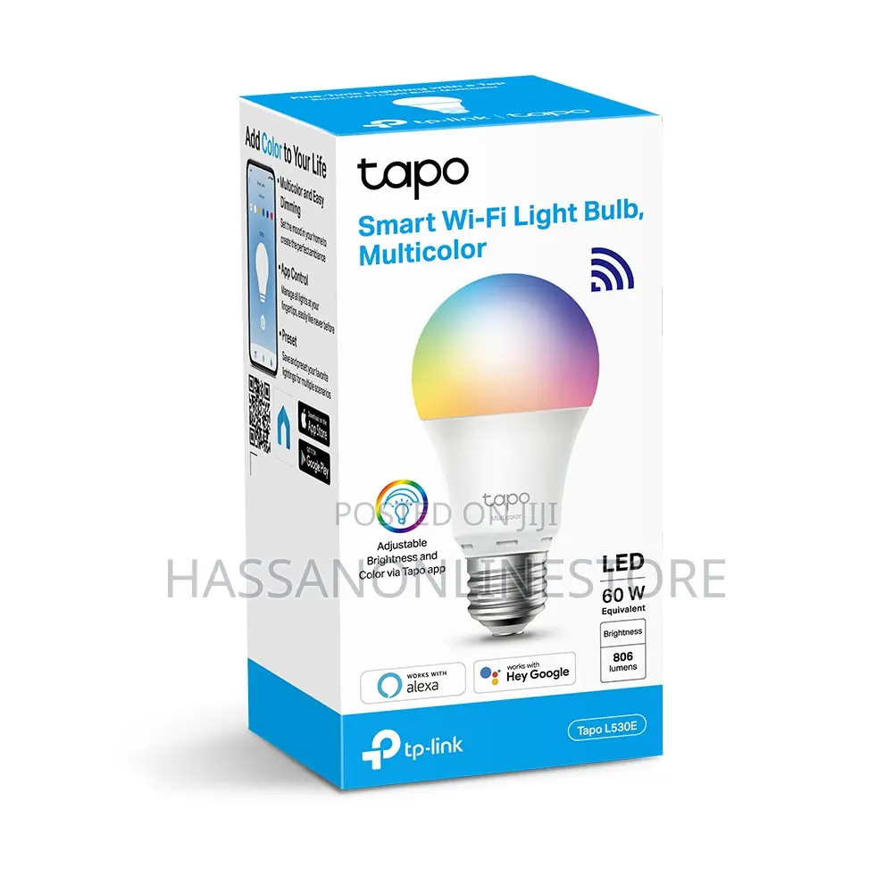 Tp-Link Tapo L530e Smart Wi-Fi Light Bulb, Multicolor
