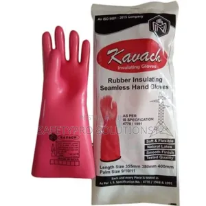 Kavach High Voltage Insulating Gloves (33 Kv)